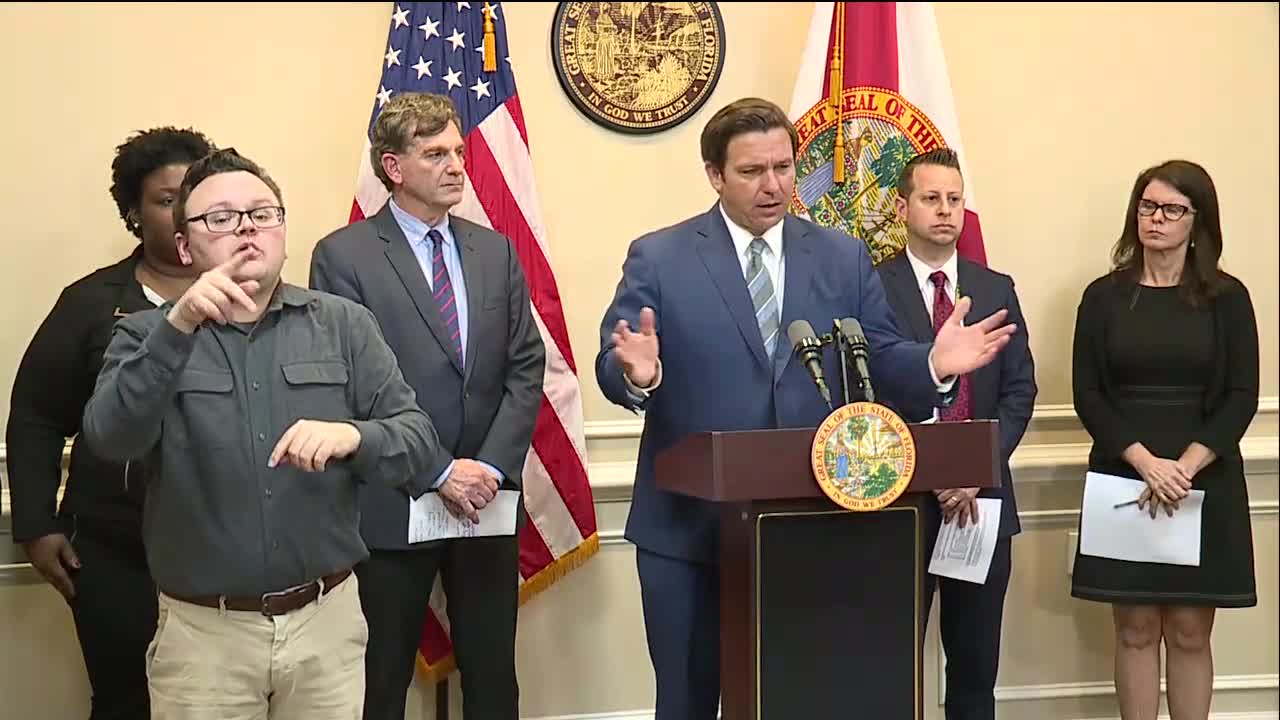 Florida Gov. DeSantis provides coronavirus update