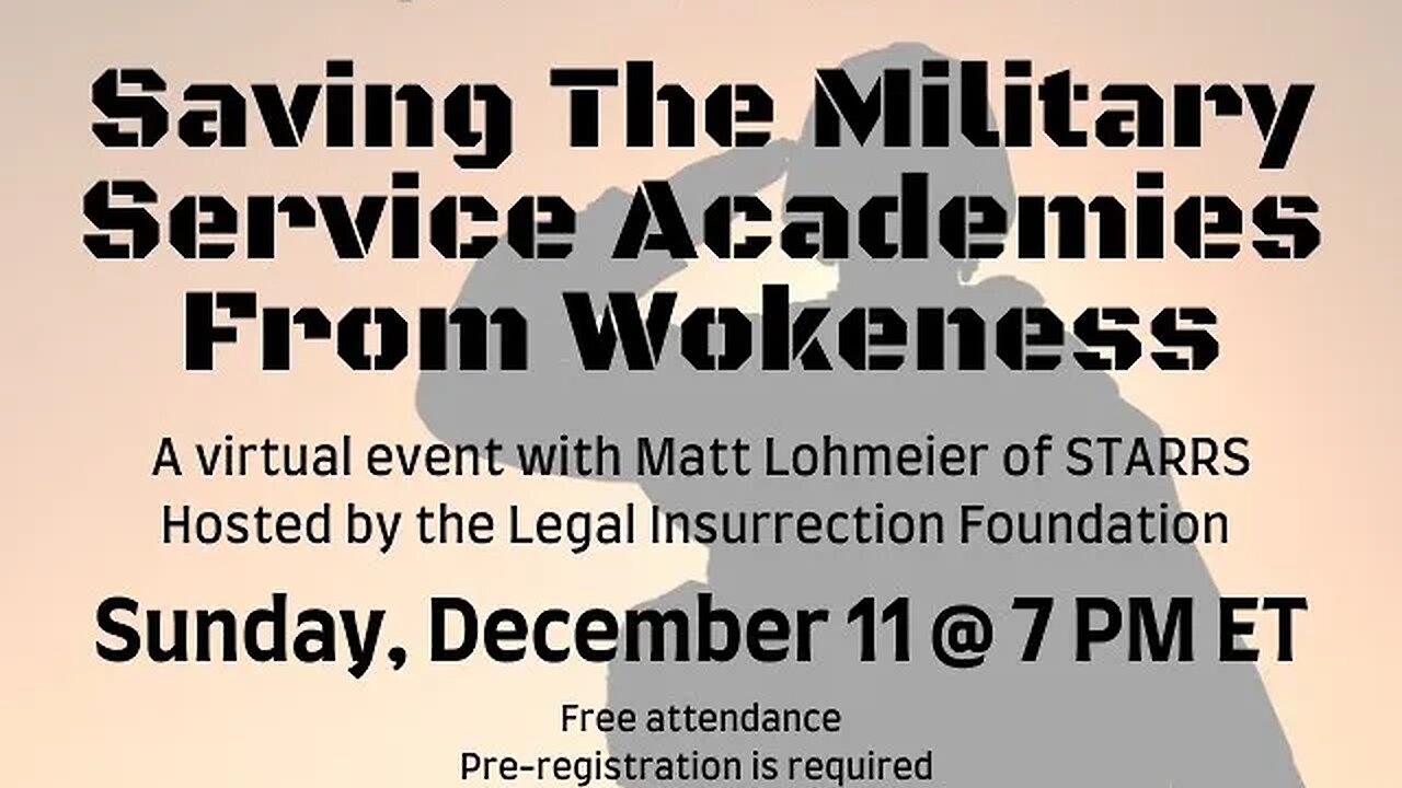 Saving Military Academies From Wokeness (Full Event)