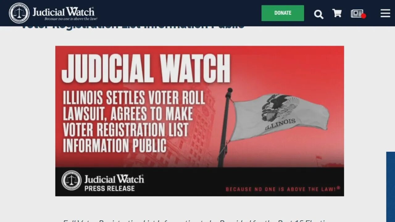 Nearly 800,000 inactive voters on Illinois' rolls, Judicial Watch says as access to data granted