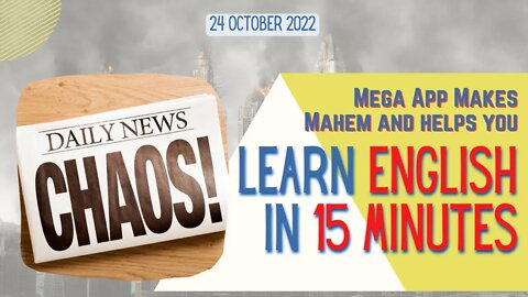 How Mega App Chaos can help you LEARN ENGLISH