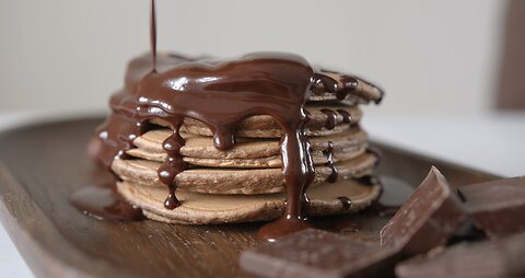 ‏ Simple recipe for chocolate pancakes