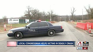 Rep. Cleaver helps pull man from car after crash