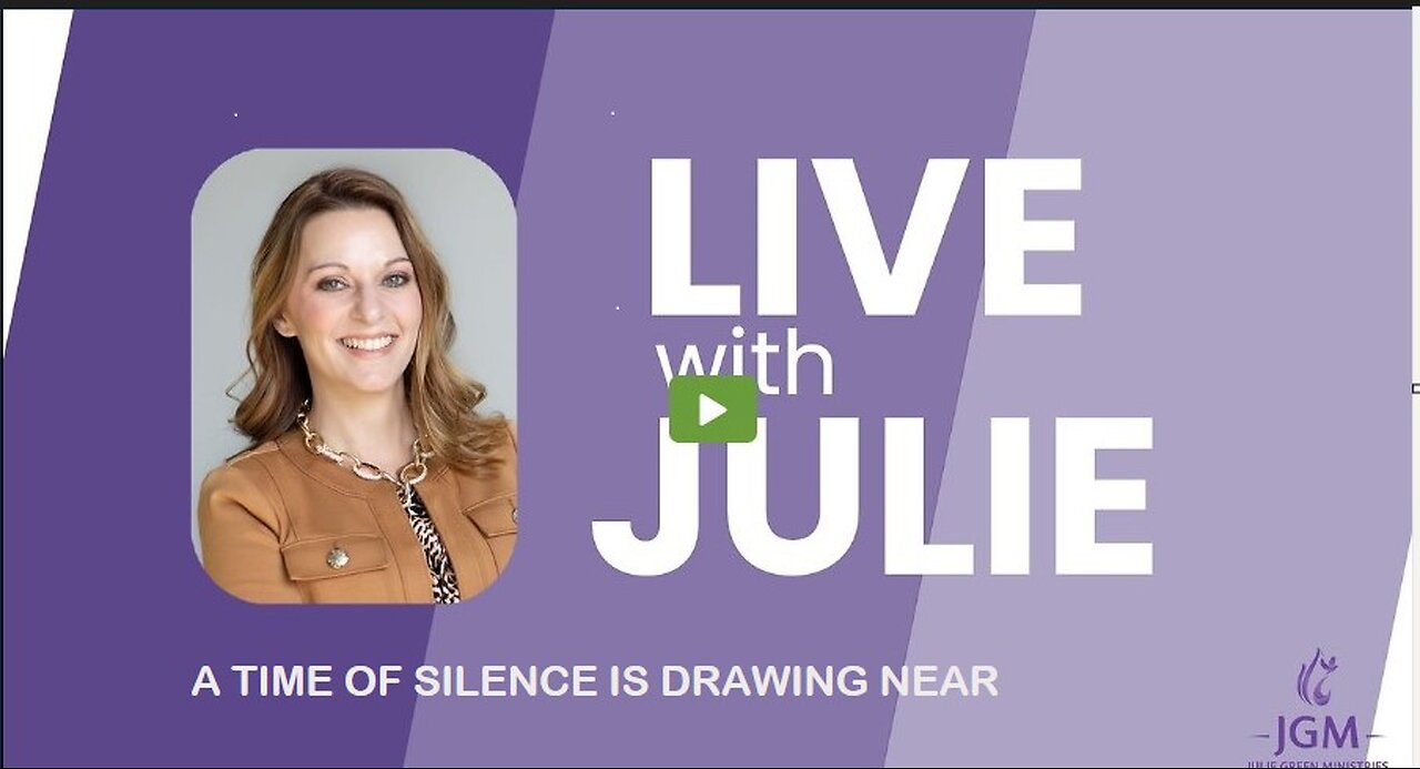 Julie Green subs A TIME OF SILENCE IS DRAWING NEAR