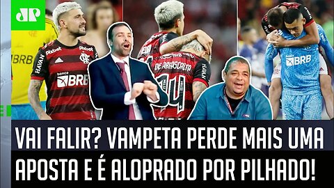 HILÁRIO! "O OTÁRIO JÁ PERDEU R$ 1.800,00!" Pilhado ALOPRA Vampeta após Flamengo ELIMINAR o São Paulo