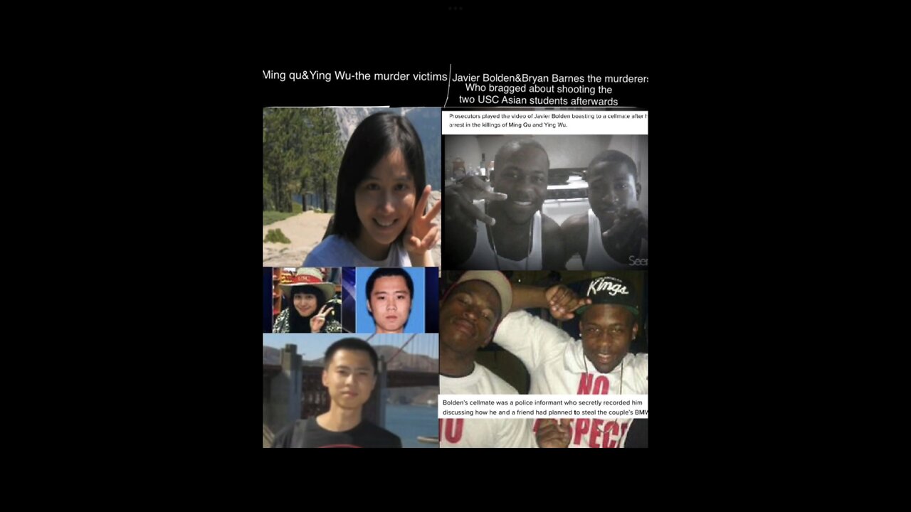 2 armed black thugs shot and killed two Asian college students outside of Socal university