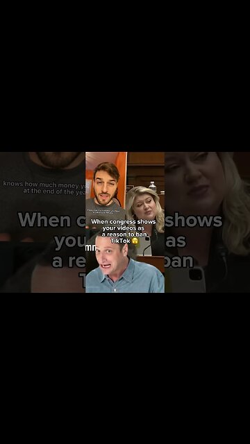 Congress showed my TikTok videos as a reason to ban TikTok 🫣