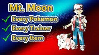 Pokemon Red & Blue Checklist Guide Mt. Moon