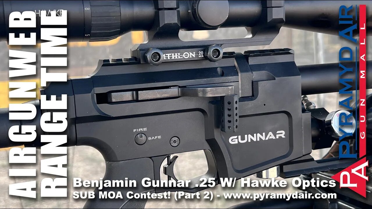 AIRGUN RANGE TIME - Benjamin Gunnar .25 - Check out these SUB MOA groups from the Benjamin Gunnar!