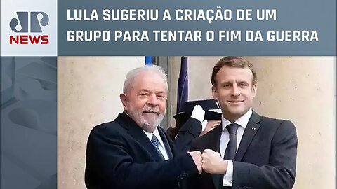 Após postagem de Lula, Macron se anima com ideia de negociar a paz na Ucrânia