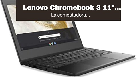 Lenovo Chromebook 3 11" Laptop, 11.6" HD (1366 x 768) Display, Intel Celeron N4020 Processor, 4...