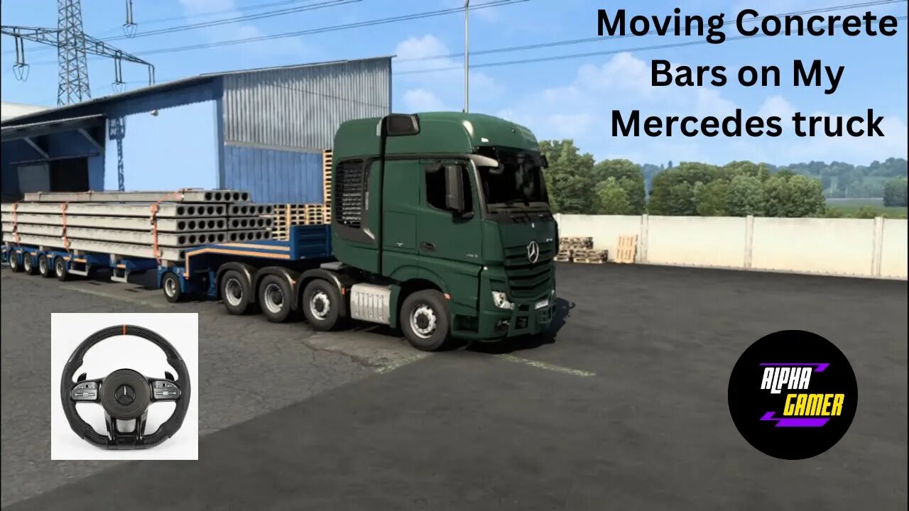 Concrete Conveyance: Moving Concrete Slabs in Euro Truck Simulator | Best Truck Games Videos