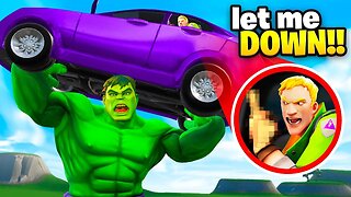 Trolling As HULK In Fortnite! (Early)