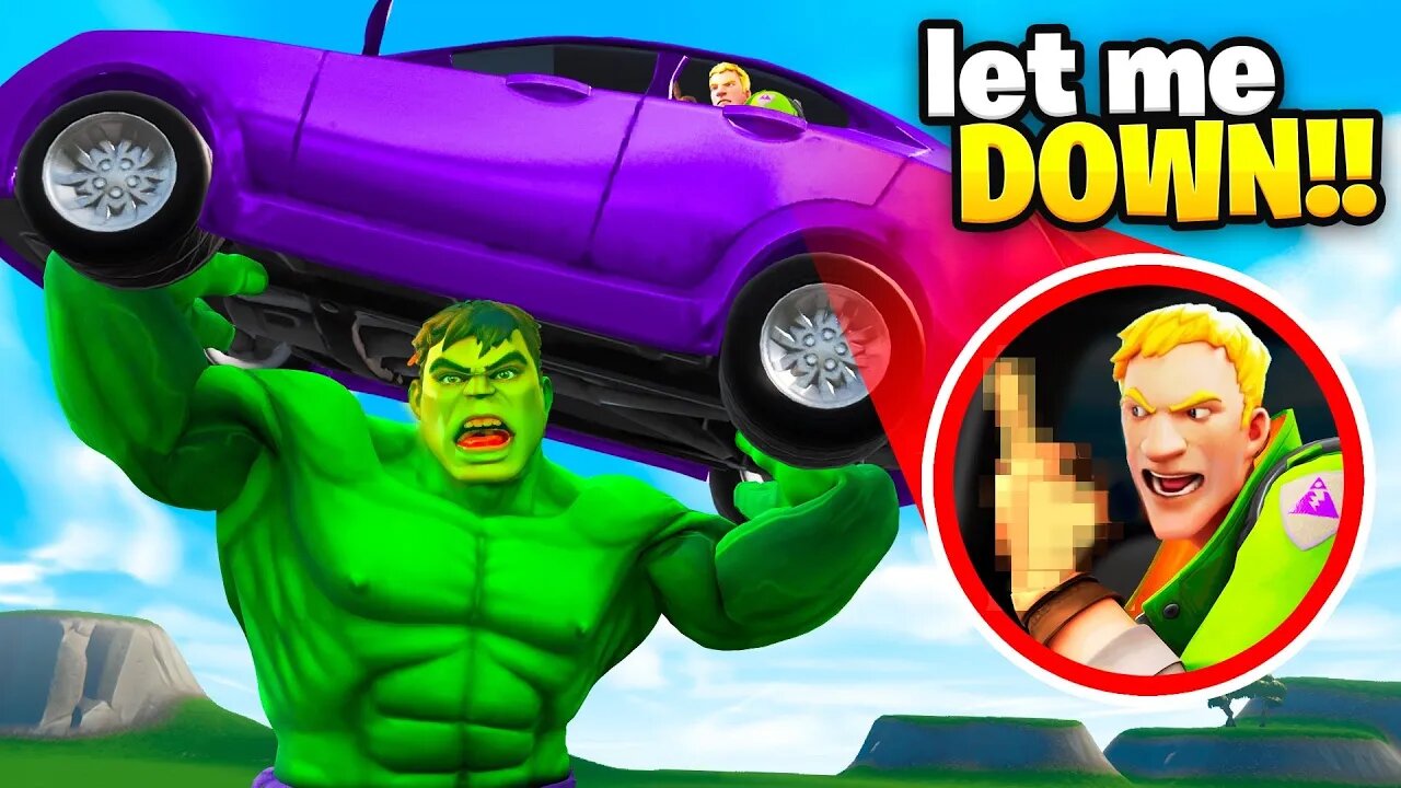 Trolling As HULK In Fortnite! (Early)