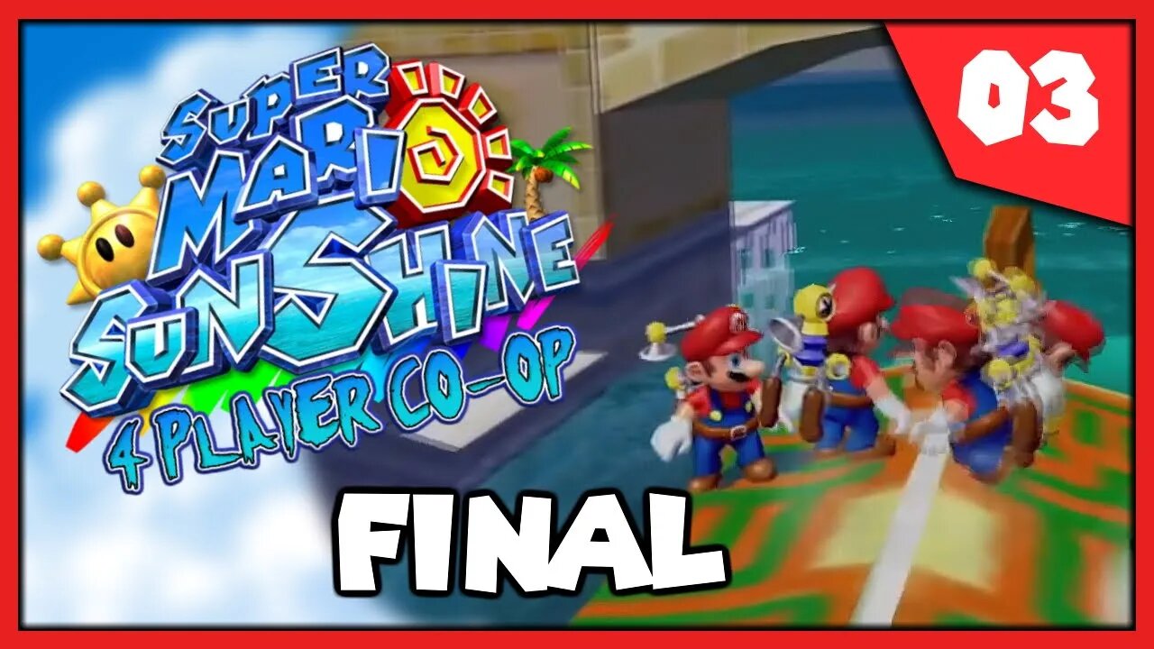 Super Mario Sunshine 4 Player Multiplayer #3