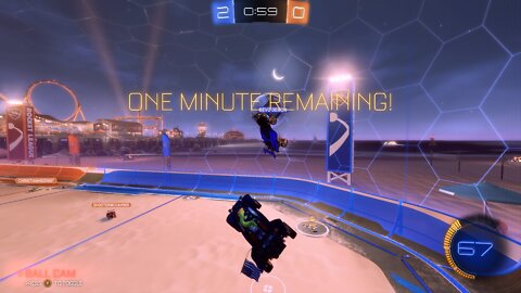 Rocket League turn around goal