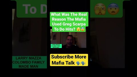 What Was The Real Reason The Mafia Used Greg Scarpa To Do Hits? 🫣😨 #mafia #larrymazza #mob #true