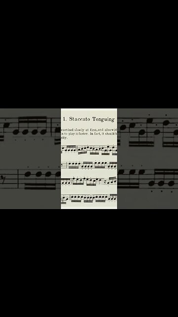 [Trumpet Single Tongue Studies] Edwin Goldman Method Practical Studies for Cornet or Trumpet #1