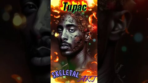 Tupac Skeletal Beauty #2pac #shorts #midjourney