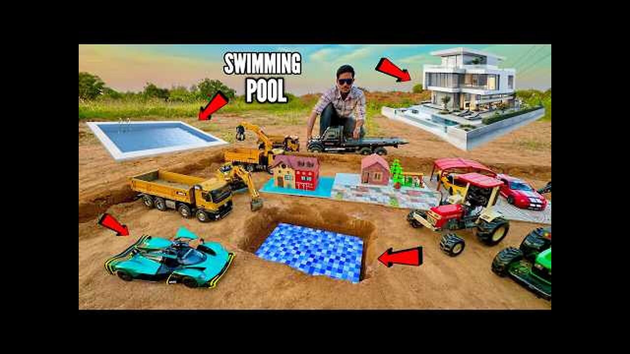 I Build Biggest Swimming Pool With RC Mega Dumper - Chatpat toy TV