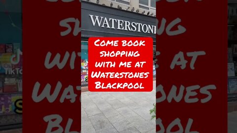 Come book shopping with me at Waterstones Blackpool + bookshop signing #shorts