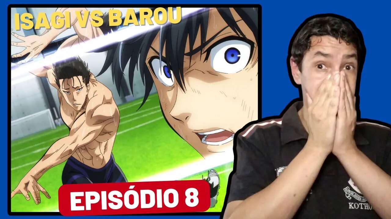 React BLUELOCK Episódio 8 PTBR | ISAGI vs BAROU | A Fórmula para fazer Gols