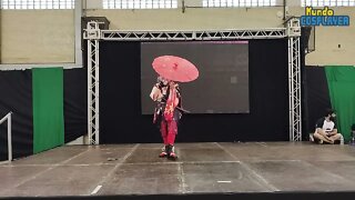 Apresentação Cosplay de Kaedehara Kazuha do jogo Genshin Impact no 26º Pira Anime Fest (2022)