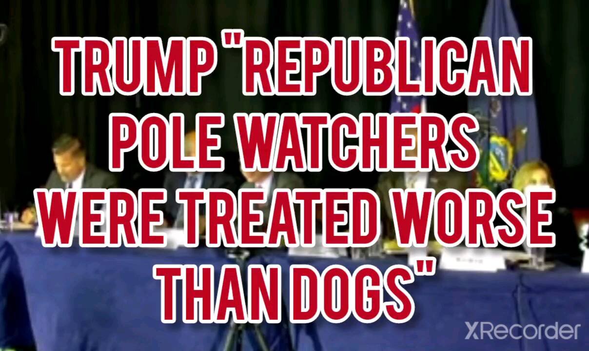 TRUMP" REPUBLICANS WERE TREATED WORSE THAN DOGS"