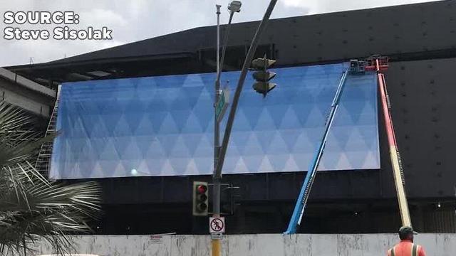 Wrap project begins on Fontainebleau