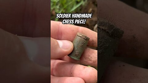 I found a handmade CHESS PIECE made by a US soldier BEFORE THE CIVIL WAR! #metaldetecting