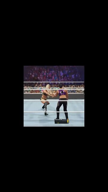 wwe 2k23 shayna baszler destroys charlotte flair #wwe2k23 #wwe2k23gameplay #wwe2k23myfaction