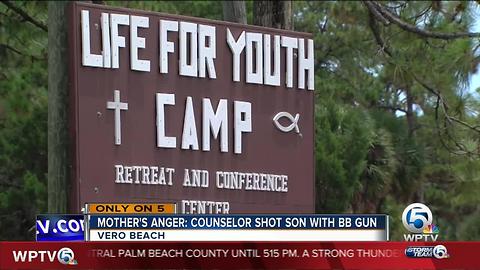 Mother angry over BB gun wound at summer camp