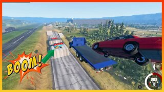 TruckFails | Truks vs Giant Bulge #101 | BeamNG.Drive |TrucksFails