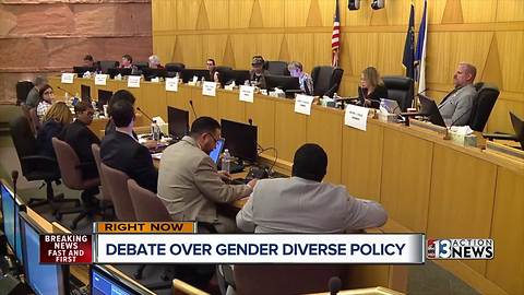 UPDATE: School board moves forward with gender diversity policy