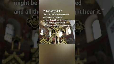 Greatest Bible Inspirational Verses 2 Timothy 4:17 - #shorts #shortsvideo #shortsviral