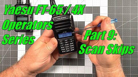 FT-65 / FT-4X Operators Series Part 9 - How skip scan of a memory channel