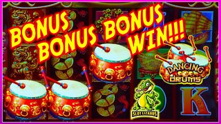 J GOES BONUS BONUS BONUS WIN! Dancing Drums Slot LIVESTREAM HIGHLIGHT!