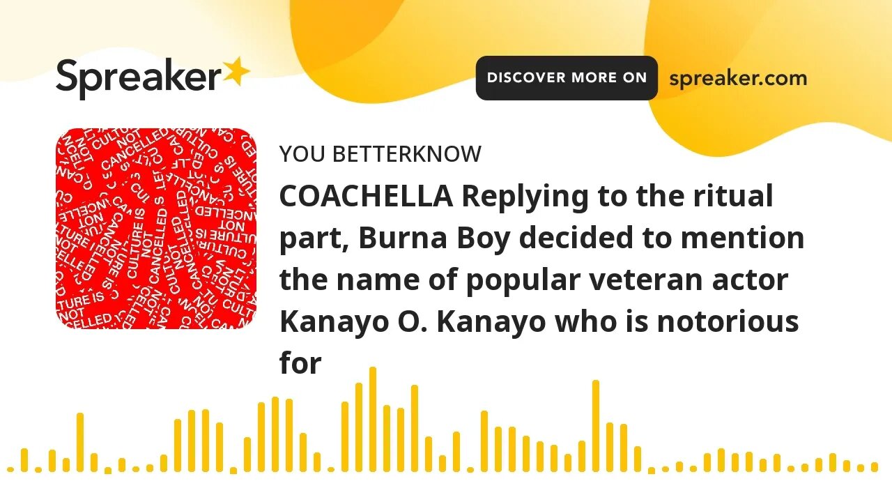 COACHELLA Replying to the ritual part, Burna Boy decided to mention the name of popular veteran acto