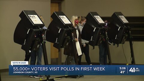 Big turnout for advance voting in JoCo