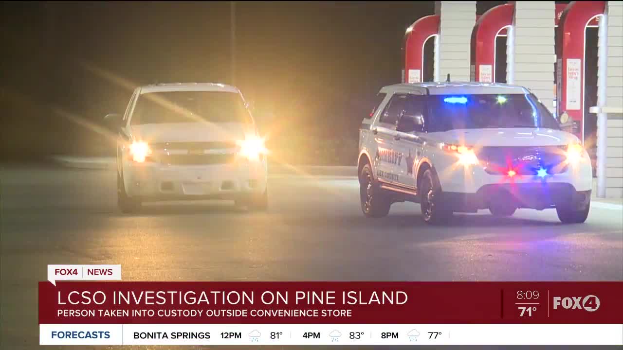 Suspect taken into custody on Pine Island