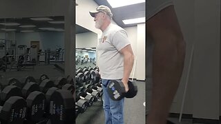 45lbs dumbbells Curls 💪, Crazy 🤪 old man