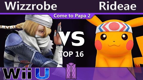 COG|Wizzrobe (Sheik) vs. Shoq|Rideae (Pikachu) - Wii U Top 16 - CTP2