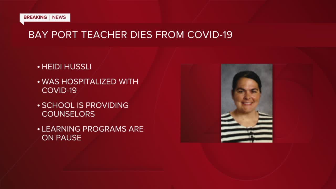 Bay Port High School teacher dies after COVID-19 hospitalization