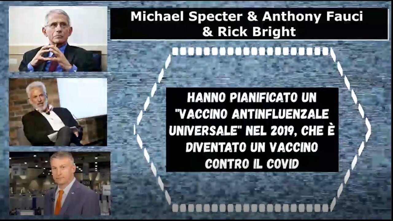 Hanno pianificato un "vaccino antinfluenzale universale" nel 2019