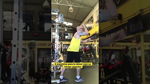4 Exercícios para te deixar com os tríceps gigantes #shorts