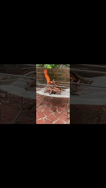 Why build a fire off the ground?