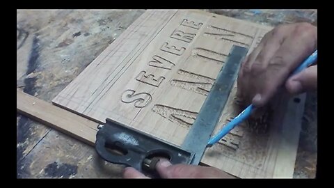 Woodsign Carving - Timelapse