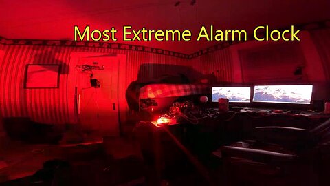 Most Extreme Alarm Clock System (Mildly Dangerous)