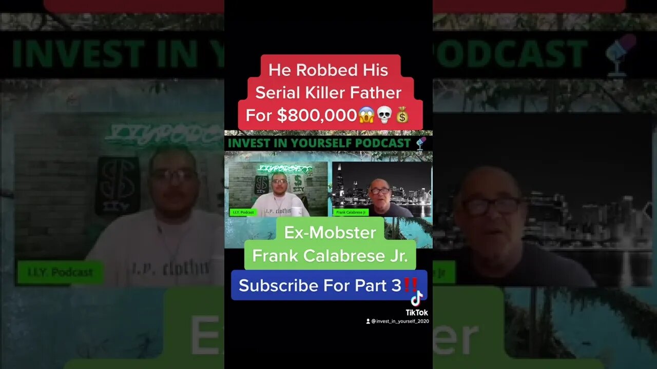 He Robbed His Serial Killer Father For $800,000😱💀💰 Ex-Mobster Frank Calabrese Jr #shorts #mafia