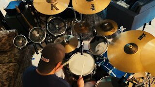 Recording drums for Late Night Drivin’