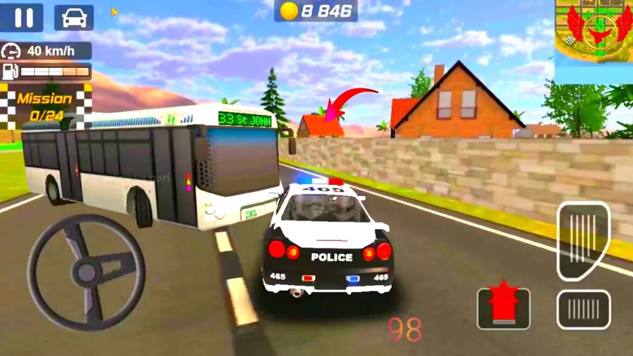 HD police vs gari game #698 police Gameplay Best Car Games Drift Gari Driving 2023 Android